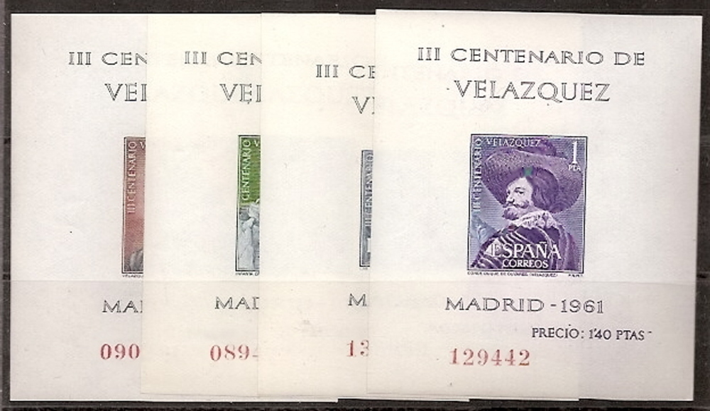 Stamps - Countries - Spain - 2nd Cent. (Complete Series) - Estado Español - 1961 - 1344/47 - **