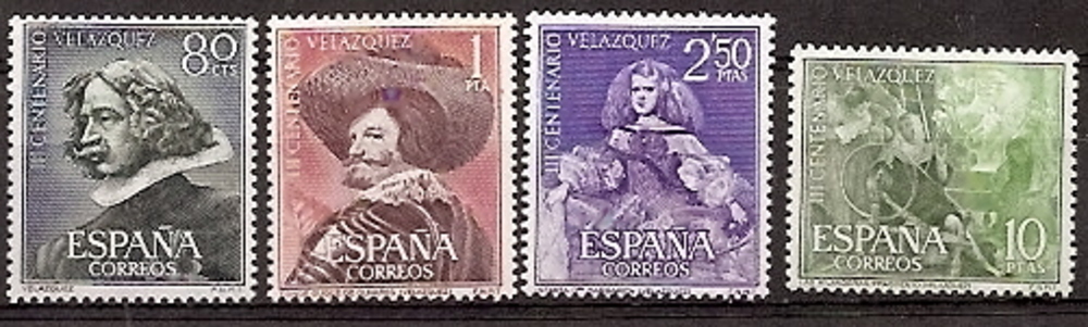 Stamps - Countries - Spain - 2nd Cent. (Complete Series) - Estado Español - 1961 - 1340/43 - **