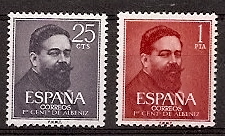 Sellos - Países - España - 2º Cent. (Series Completas) - Estado Español - 1960 - 1320/21 - ** - Click en la imagen para cerrar