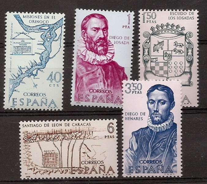 Stamps - Countries - Spain - 2nd Cent. (Complete Series) - Estado Español - 1968 - 1889/93 - **