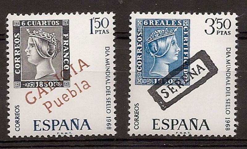Stamps - Countries - Spain - 2nd Cent. (Complete Series) - Estado Español - 1968 - 1869/70 - **