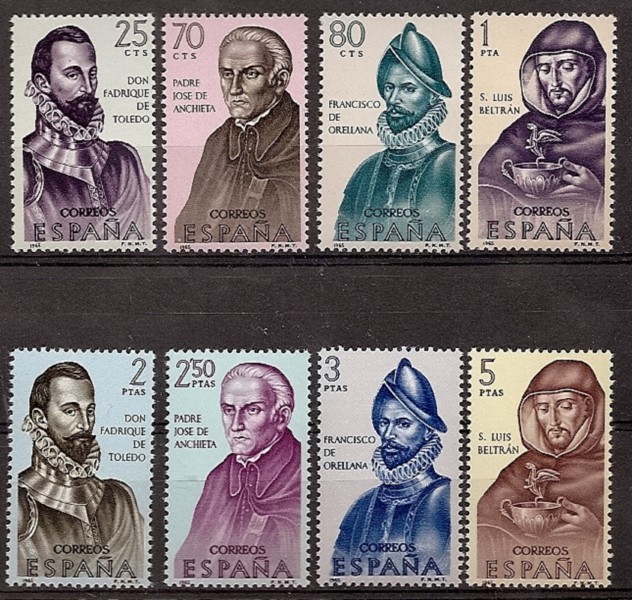 Stamps - Countries - Spain - 2nd Cent. (Complete Series) - Estado Español - 1965 - 1678/85 - **