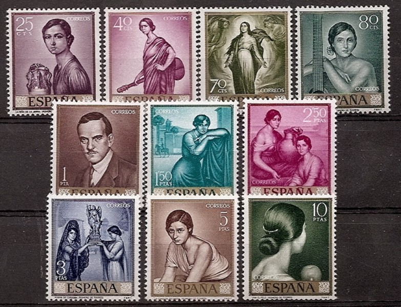 Stamps - Countries - Spain - 2nd Cent. (Complete Series) - Estado Español - 1965 - 1657/66 - **