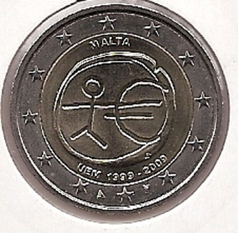 2€ - Malta - SC - Rok 2009 - Dziesiąta rocznica euro