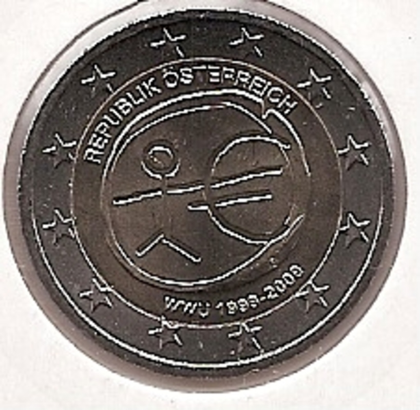 2€ - Austria - SC - Año 2009 - Décimo aniversario del euro
