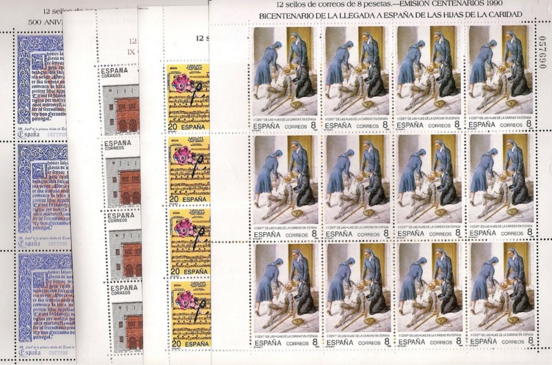 Sellos - Países - España - Minipliegos - 1990 (13/16) - **