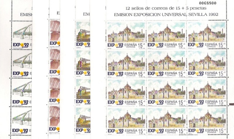 Sellos - Países - España - Minipliegos - 1991 (24/27) - **