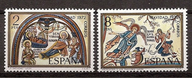 Sellos - Países - España - 2º Cent. (Series Completas) - Estado Español - 1972 - 2115/16 - **