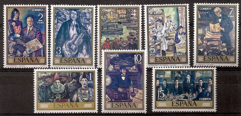 Sellos - Países - España - 2º Cent. (Series Completas) - Estado Español - 1972 - 2077/84 - **