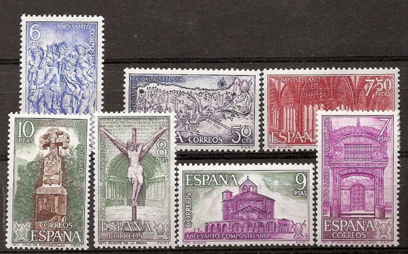 <div>Sellos - Pa&iacute;ses - Espa&ntilde;a - 2&ordm; Cent. (Series Completas) - Estado Espa&ntilde;ol - 1971 - 2047/53 - **</div>