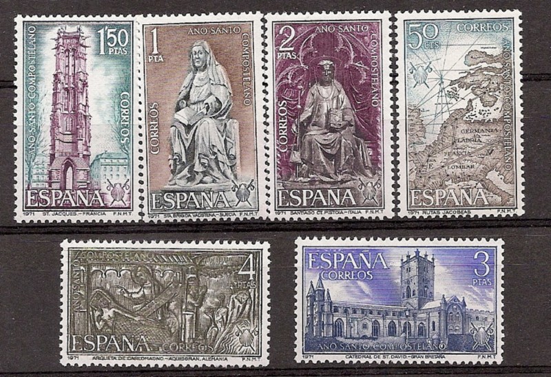 <div>Sellos - Países - España - 2º Cent. (Series Completas) - Estado Español - 1971 - 2008/13 - **</div>