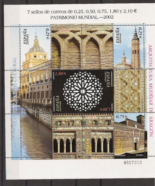 Sellos - Países - España - 2º Cent. (Series Completas) - Juan Carlos I - 2002 - 3936/41 - **