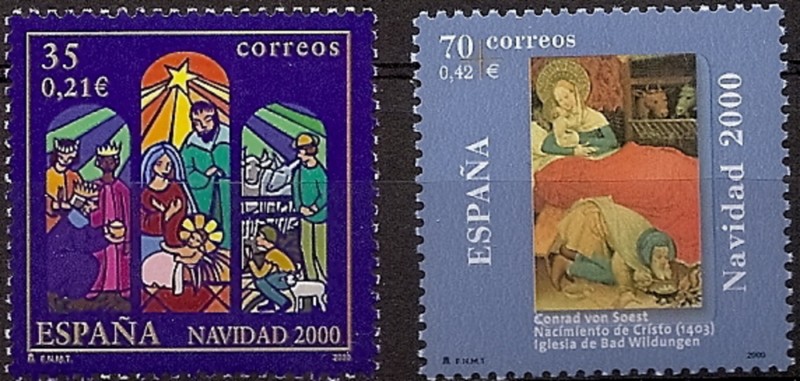 Sellos - Países - España - 2º Cent. (Series Completas) - Juan Carlos I - 2000 - 3769/70 - **