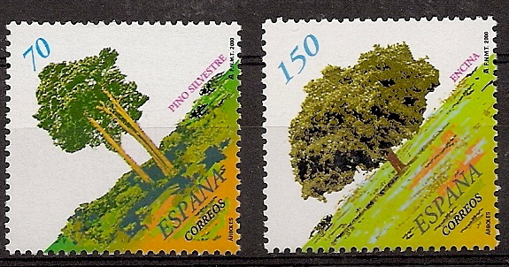 Sellos - Países - España - 2º Cent. (Series Completas) - Juan Carlos I - 2000 - 3717/18 - ** - Click en la imagen para cerrar