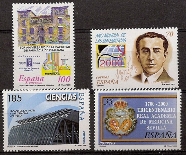 Sellos - Países - España - 2º Cent. (Series Completas) - Juan Carlos I - 2000 - 3708/11 - **