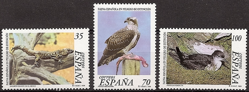 Briefmarken - Länder - Spanien - 2º Cent. (Vollständige Serien) - Juan Carlos I - 1999 - 3614/16 - **