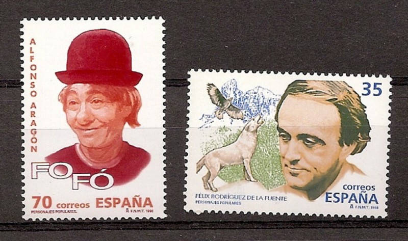 Francobolli - Paesi - Spagna - 2º Cent. (Serie Complete) - Juan Carlos I - 1998 - 3546/47 - **