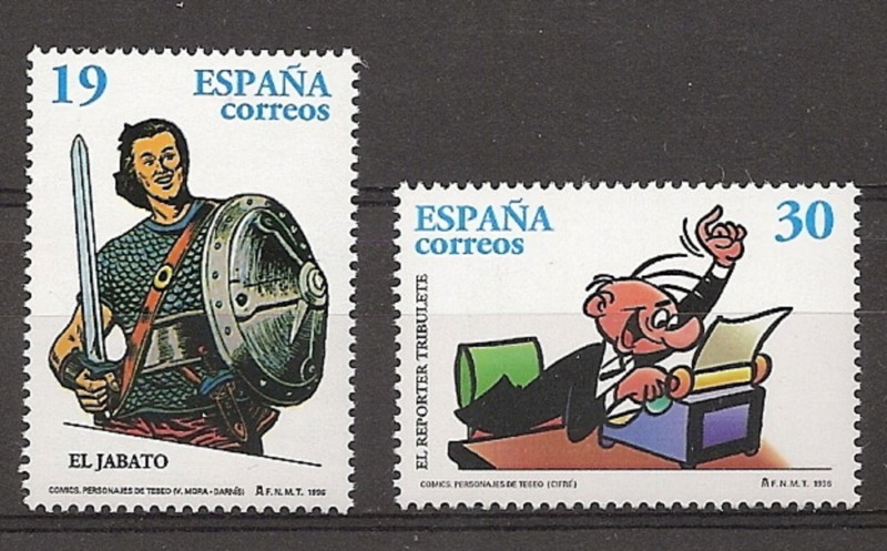 Timbres - Pays - Espagne - 2ème Cent. (Série Complète) - Juan Carlos I - 1996 - 343546 - **