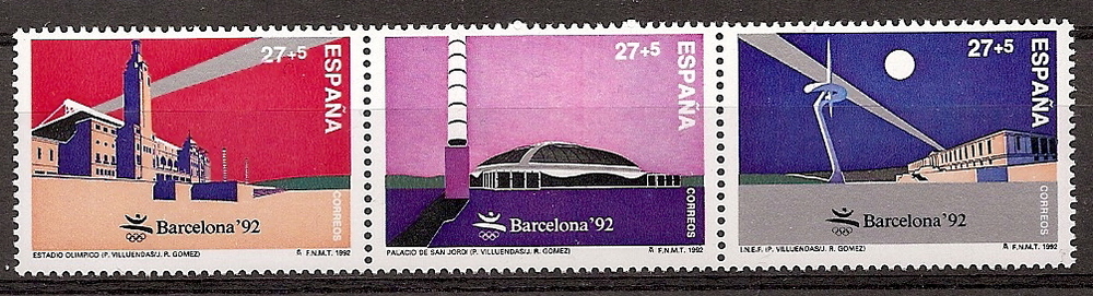 Sellos - Países - España - 2º Cent. (Series Completas) - Juan Carlos I - 1992 - 3215/17 - **