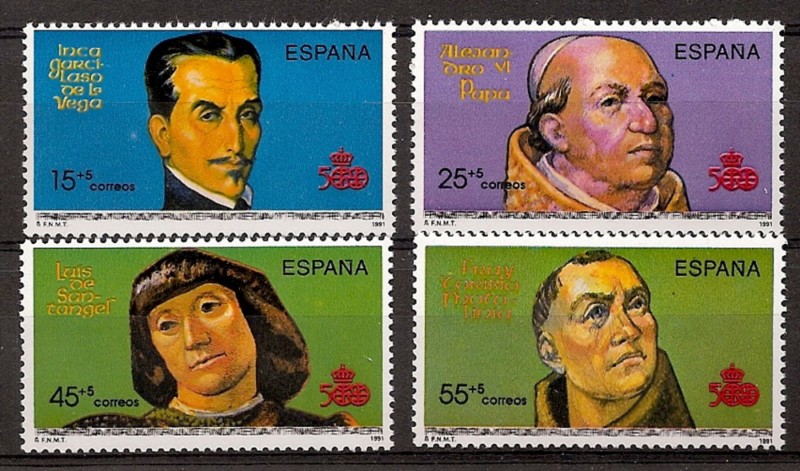 Sellos - Países - España - 2º Cent. (Series Completas) - Juan Carlos I - 1991 - 3137/40 - **