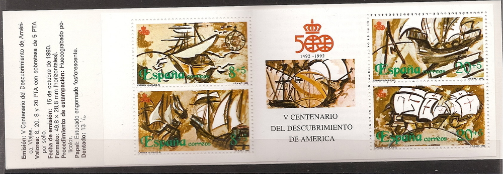 Sellos - Países - España - 2º Cent. (Series Completas) - Juan Carlos I - 1990 - 3079C - **