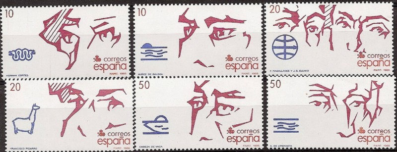 Sellos - Países - España - 2º Cent. (Series Completas) - Juan Carlos I - 1988 - 2969/74 - **