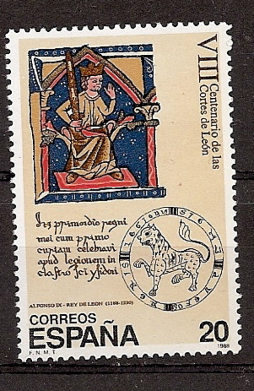 Sellos - Países - España - 2º Cent. (Series Completas) - Juan Carlos I - 1988 - 2961 - **