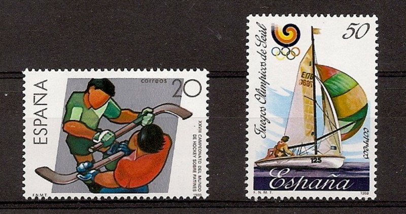 Sellos - Países - España - 2º Cent. (Series Completas) - Juan Carlos I - 1988 - 2957/58 - **