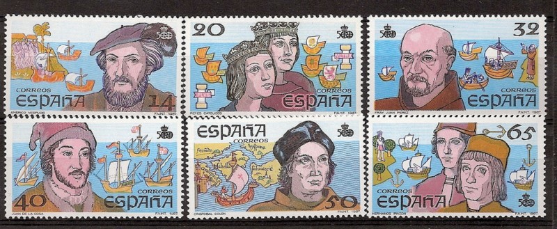 Sellos - Países - España - 2º Cent. (Series Completas) - Juan Carlos I - 1987 - 2919/24 - **