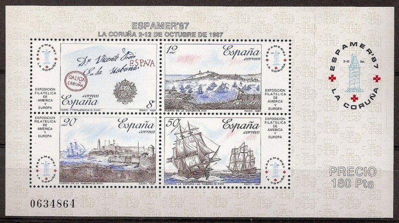 Sellos - Países - España - 2º Cent. (Series Completas) - Juan Carlos I - 1987 - 2916 - **