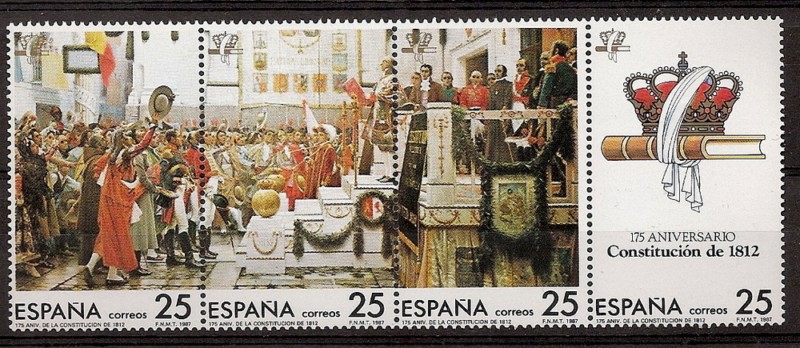 Sellos - Países - España - 2º Cent. (Series Completas) - Juan Carlos I - 1987 - 2887/90 - **