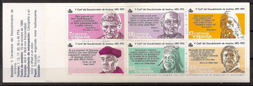 Sellos - Países - España - 2º Cent. (Series Completas) - Juan Carlos I - 1986 - 2860C - **