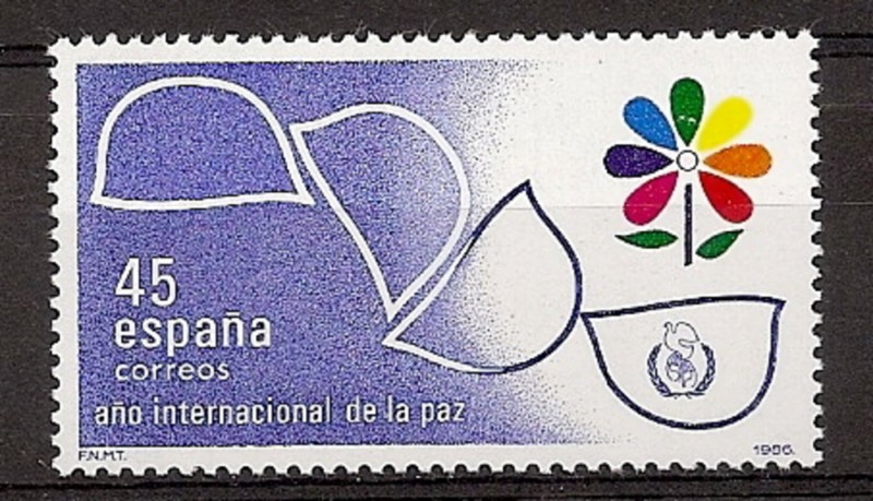 Sellos - Países - España - 2º Cent. (Series Completas) - Juan Carlos I - 1986 - 2844 - **