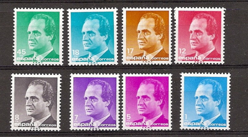 Sellos - Países - España - 2º Cent. (Series Completas) - Juan Carlos I - 1985 - 2794/2801 - **