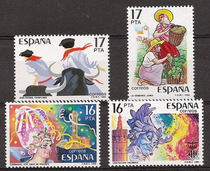 Timbres - Pays - Espagne - 2ème Cent. (Série Complètes) - Juan Carlos I - 1984 - 2744/47 - **