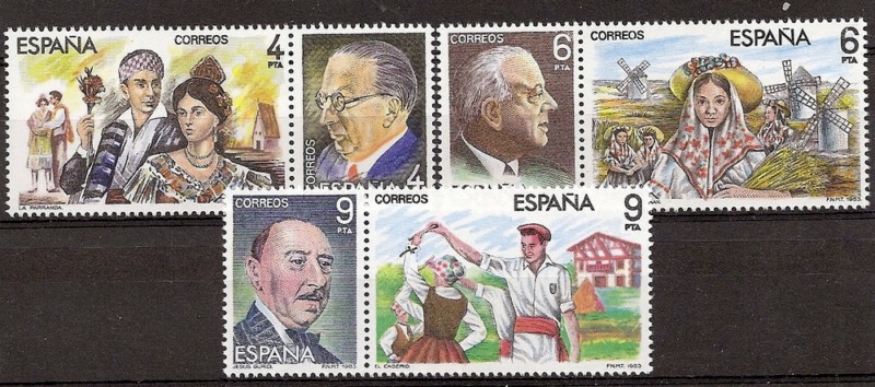 Timbres - Pays - Espagne - 2ème Cent. (Série Complètes) - Juan Carlos I - 1983 - 2697/2702 - **