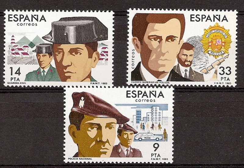 Timbres - Pays - Espagne - 2ème Cent. (Série Complète) - Juan Carlos I - 1983 - 2692/94 - **