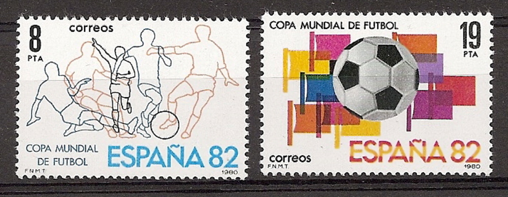 Znaczki - Kraje - Hiszpania - 2º Cent. (Serie Kompletne) - Juan Carlos I - 1980 - 2570/71 - **