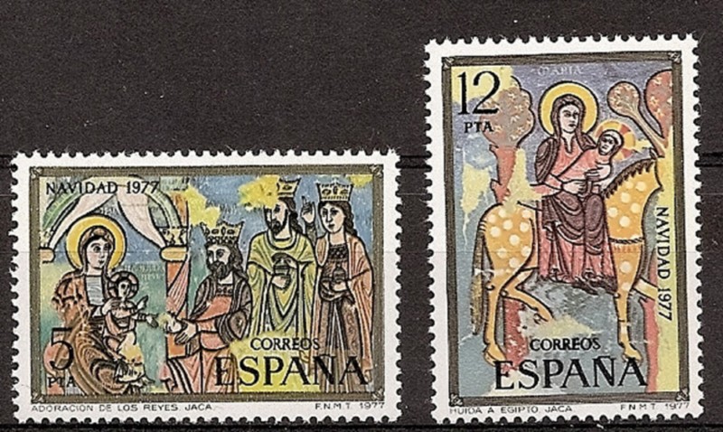 Zegels - Landen - Spanje - 2e Cent. (Complete Series) - Juan Carlos I - 1977 - 2446/47 - **