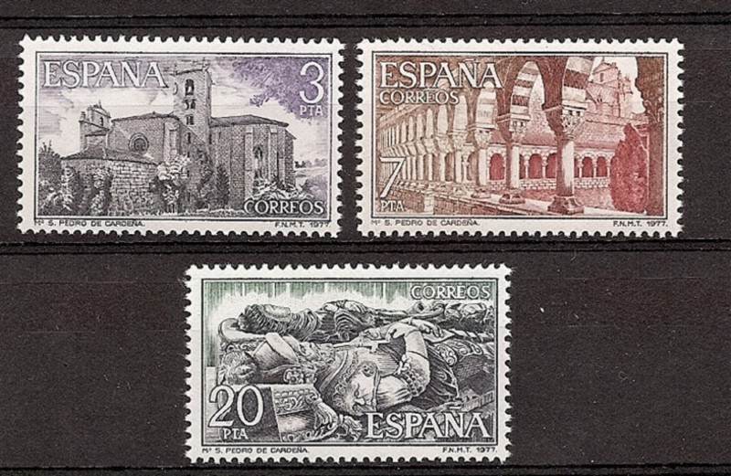 Zegels - Landen - Spanje - 2e Cent. (Complete Series) - Juan Carlos I - 1977 - 2443/45 - **