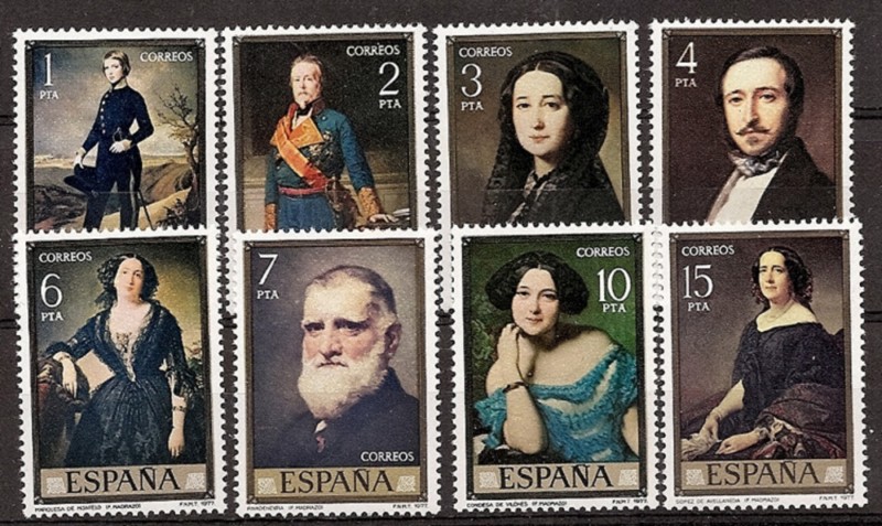 Zegels - Landen - Spanje - 2e Cent. (Complete Series) - Juan Carlos I - 1977 - 2429/36 - **