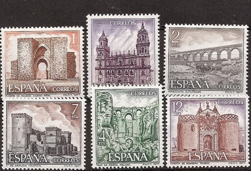 Zegels - Landen - Spanje - 2e Cent. (Complete Series) - Juan Carlos I - 1977 - 2417/2422 - **