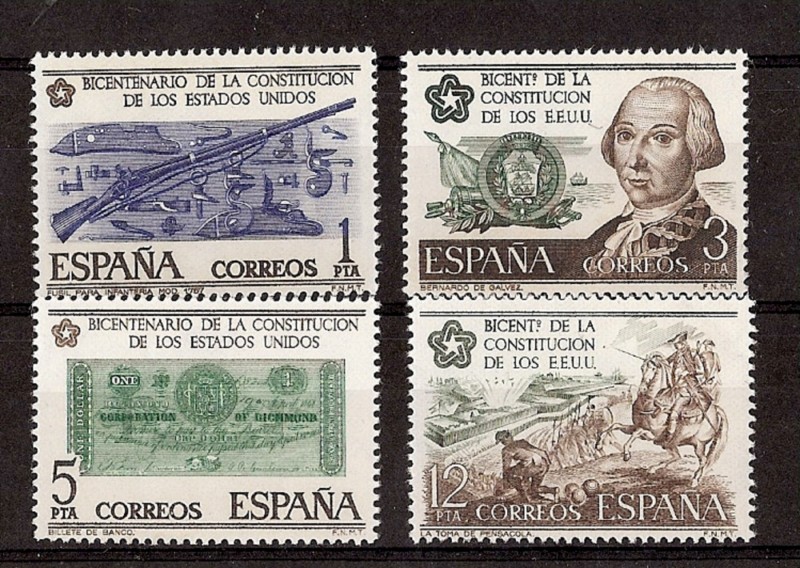 Segells - Països - Espanya - 2º Cent. (Sèries Completes) - Joan Carles I - 1976 - 2322/25 - **