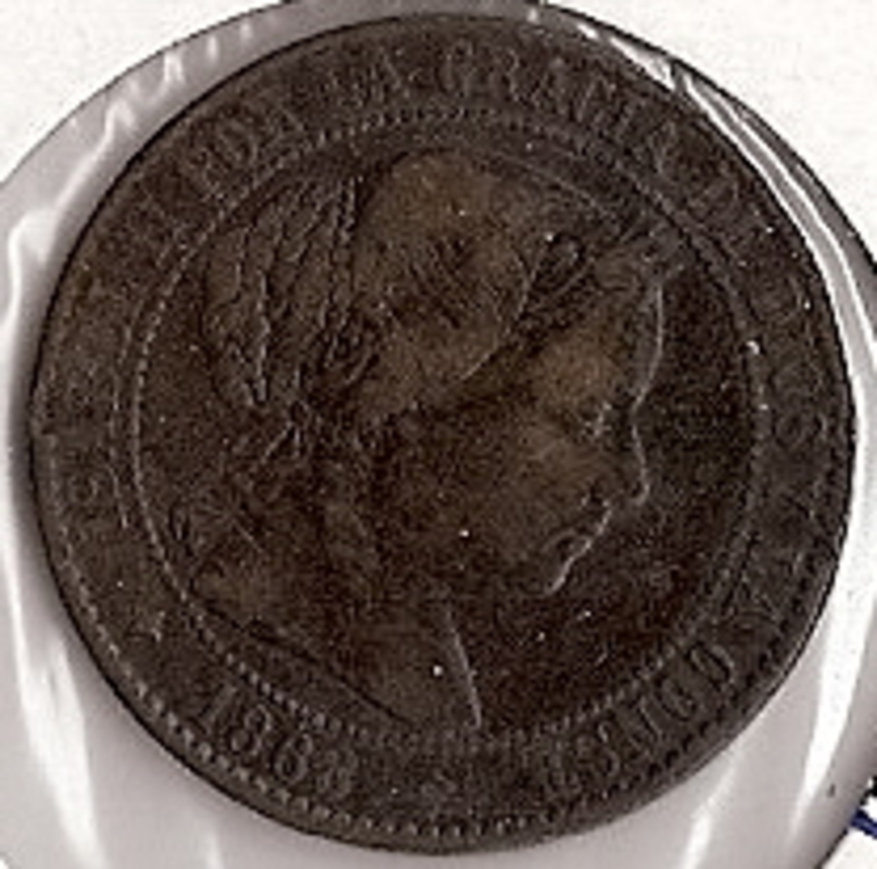 Isabel II (1833 - 1868) - 2 1/2 escut - BC+