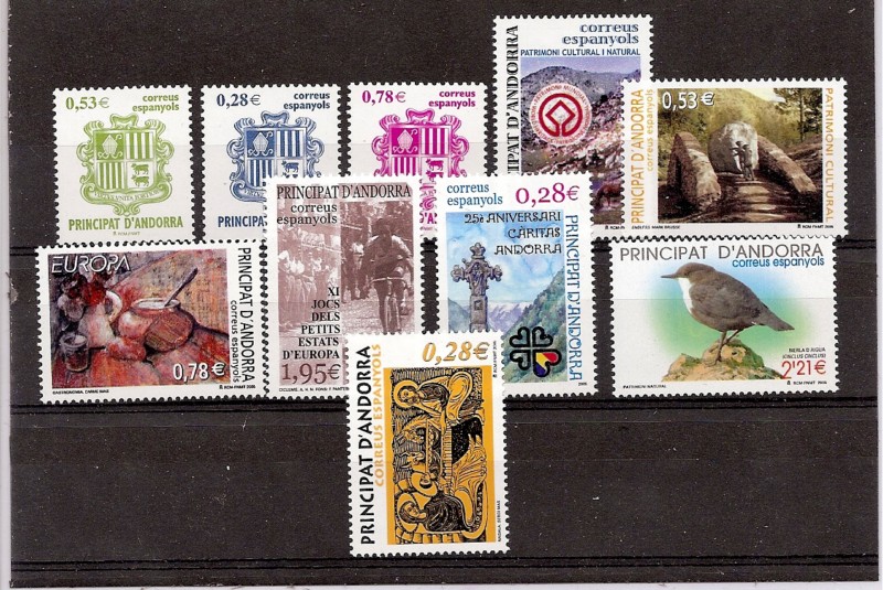 Andorra - Correo Español - Komplette Jahrgänge - 2005 - **