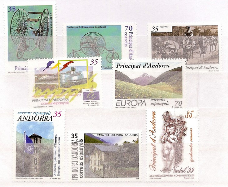 Andorra - Correo Español - Komplette Jahrgänge - 1999 - **