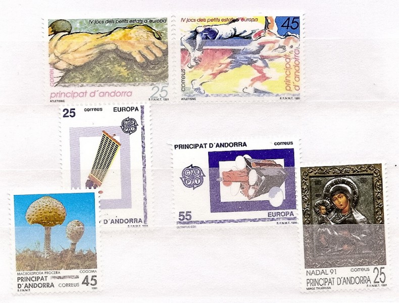 Andorra - Spanische Post - Komplette Jahrgänge - 1991 - **