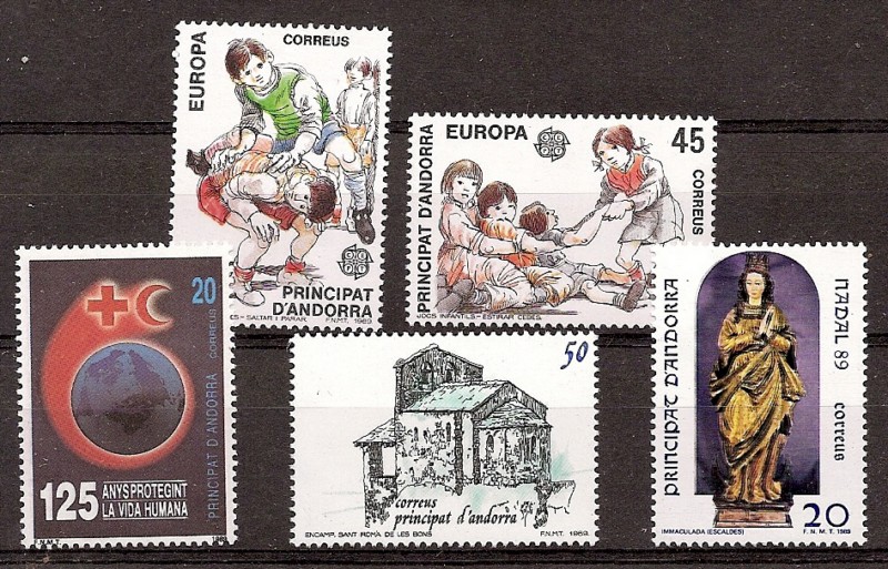 Andorra - Spanische Post - Komplette Jahrgänge - 1989 - **