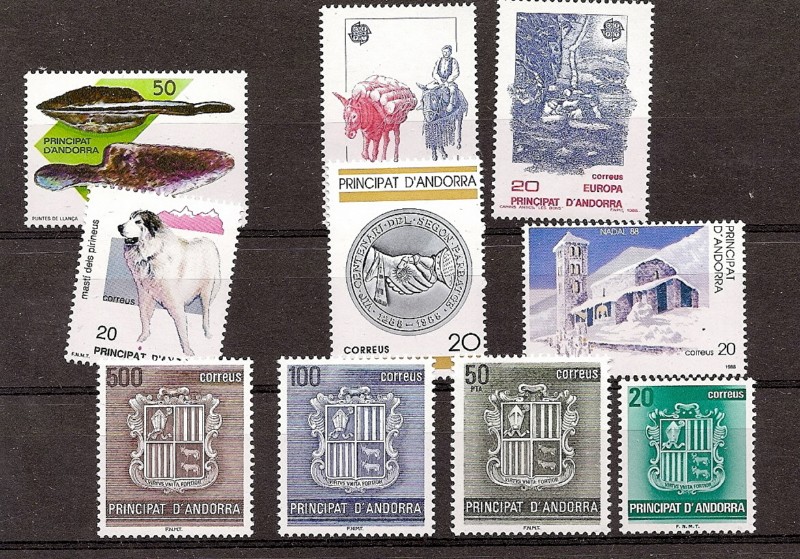 Andorra - Spanische Post - Komplette Jahrgänge - 1988 - **