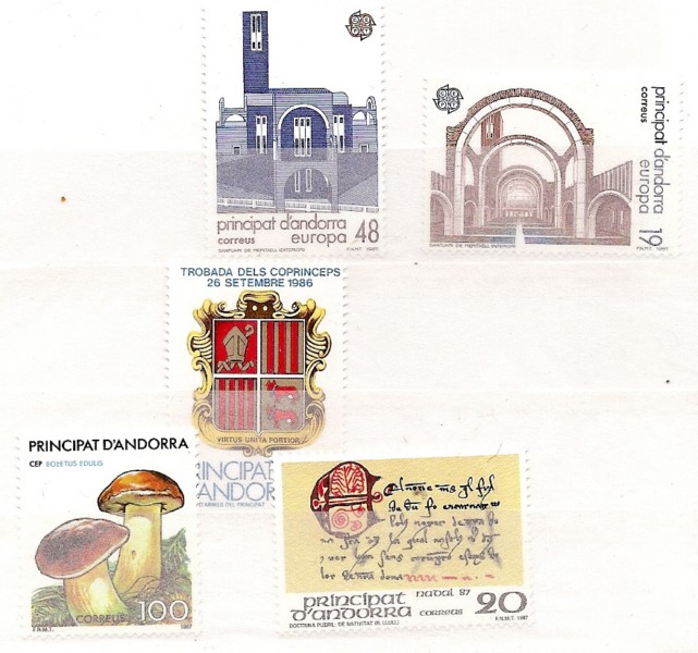 Andorra - Spanische Post - Komplette Jahrgänge - 1987 - **